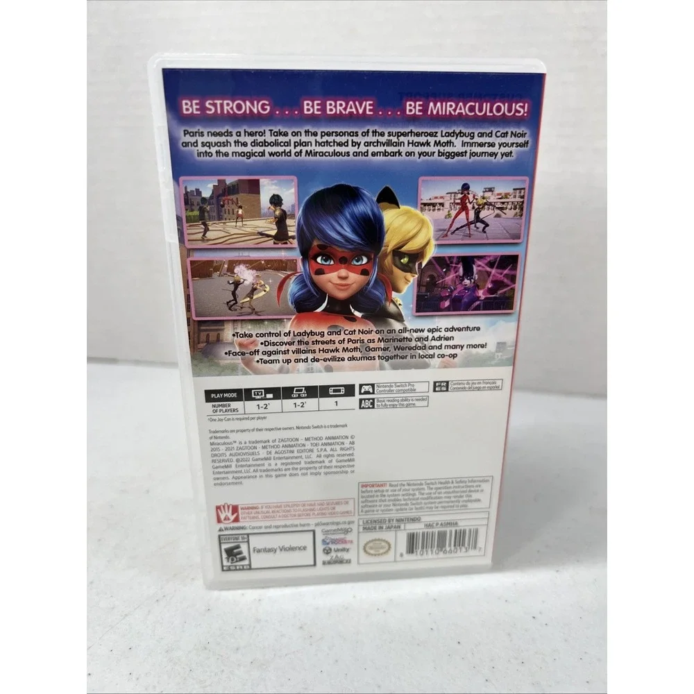 Miraculous: Rise of the Sphinx - Nintendo Switch Physical Video Game Ladybug Cat